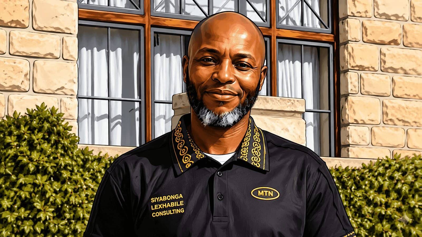 Caricature portrait of MTN Nigeria CFO
