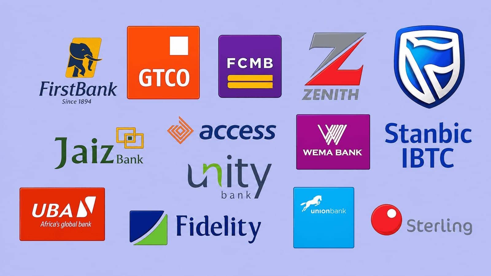Logos of Nigerian Banks