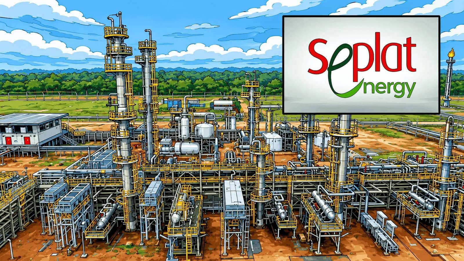 Caricature image of Seplat energy refinery