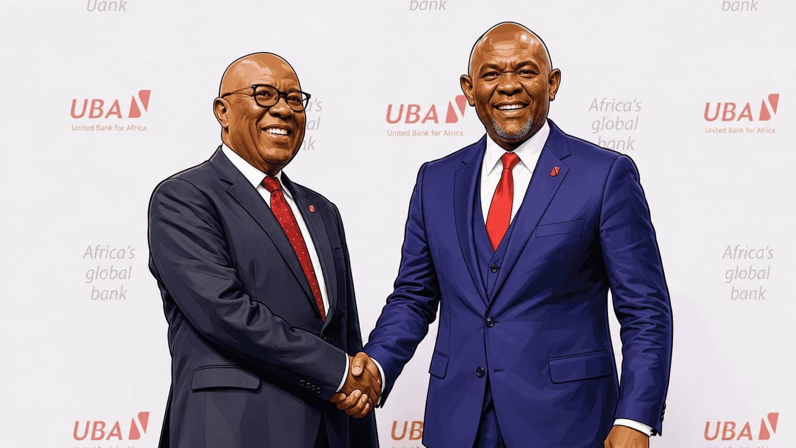 Caricature photo of Tony Elumelu & Emmanuel Nnorom