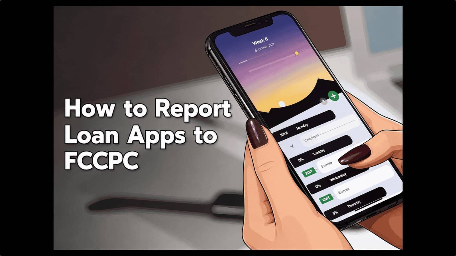 how to report loan app to FCCPC