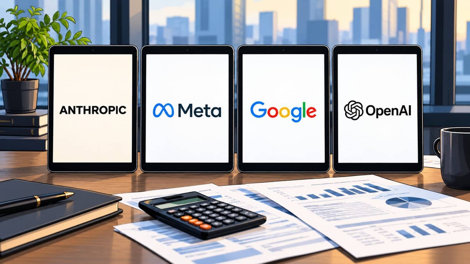AI model pricing: Anthopic, Meta, Google and OpenAI