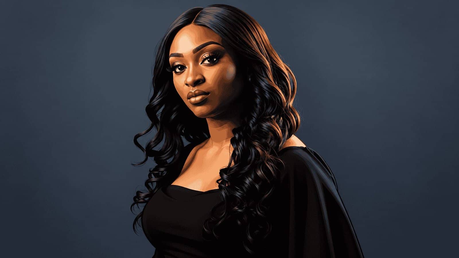 Caricature portrait of Ola Brown