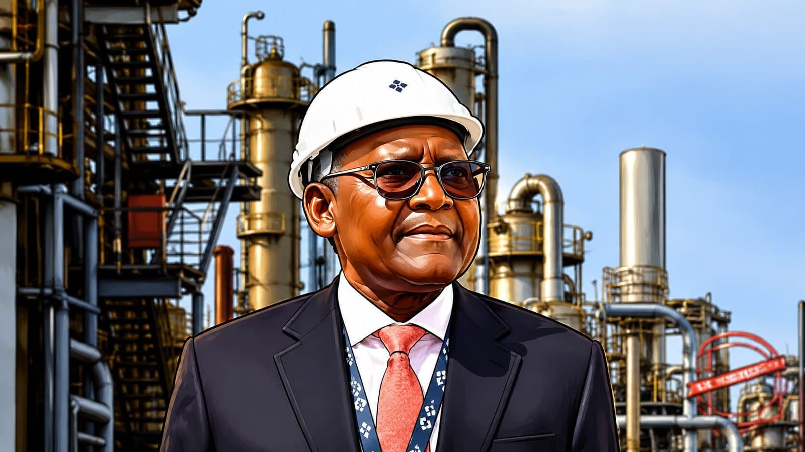 Aliko Dangote's portrait caricature