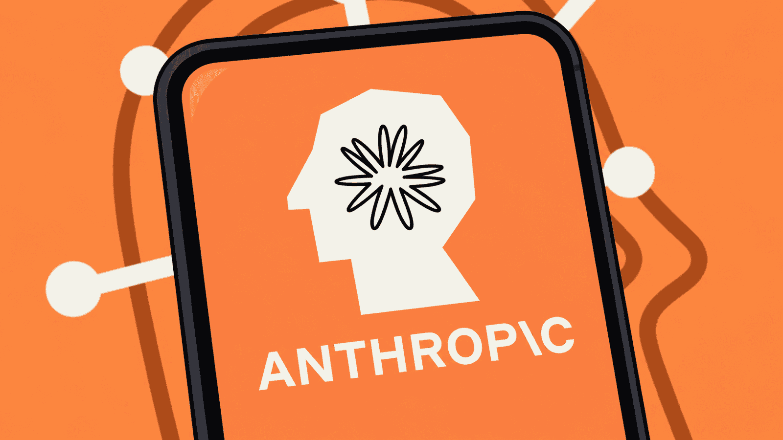 Caricature image of Anthropic logo
