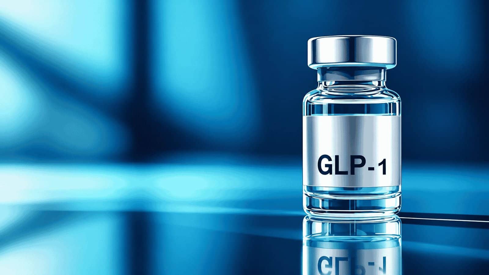 Caricature image of GLP-1 bottle