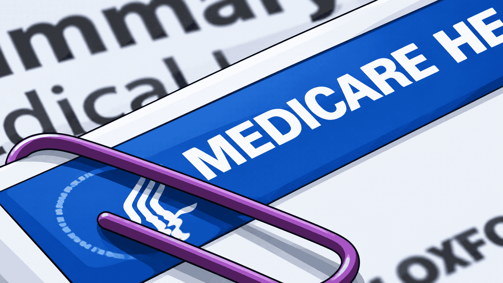 Caricature image of Medicare Paperclip