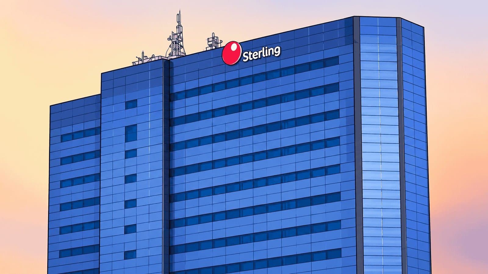 Caricature image of Sterling Financial Holdings building