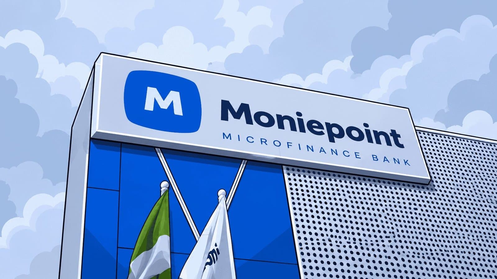 Caricature image of Moniepoint building