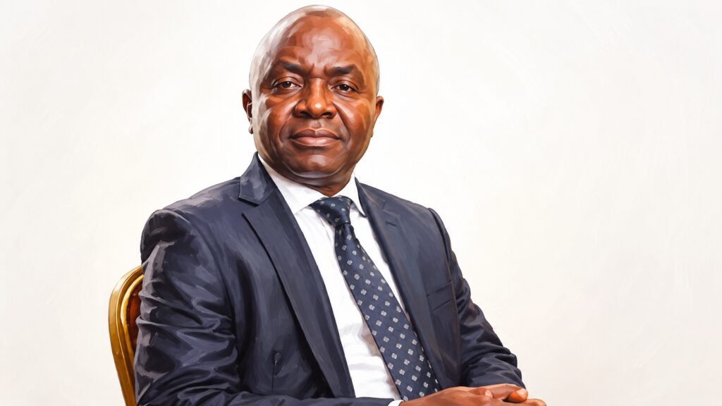 Dr. Muda Yusuf, CEO, CPPE portrait caricature