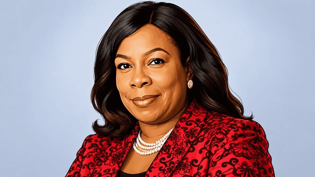 Caricature photo of Adenike Aboderin, Managing Director SAHCO 