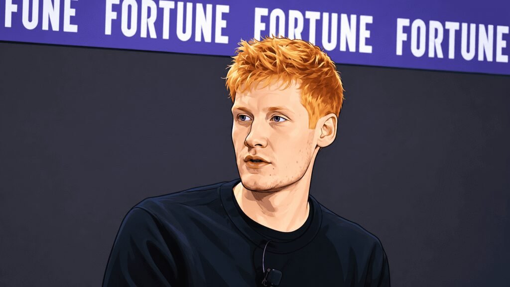 Caricature photo of Cursor CEO Michael Truell 