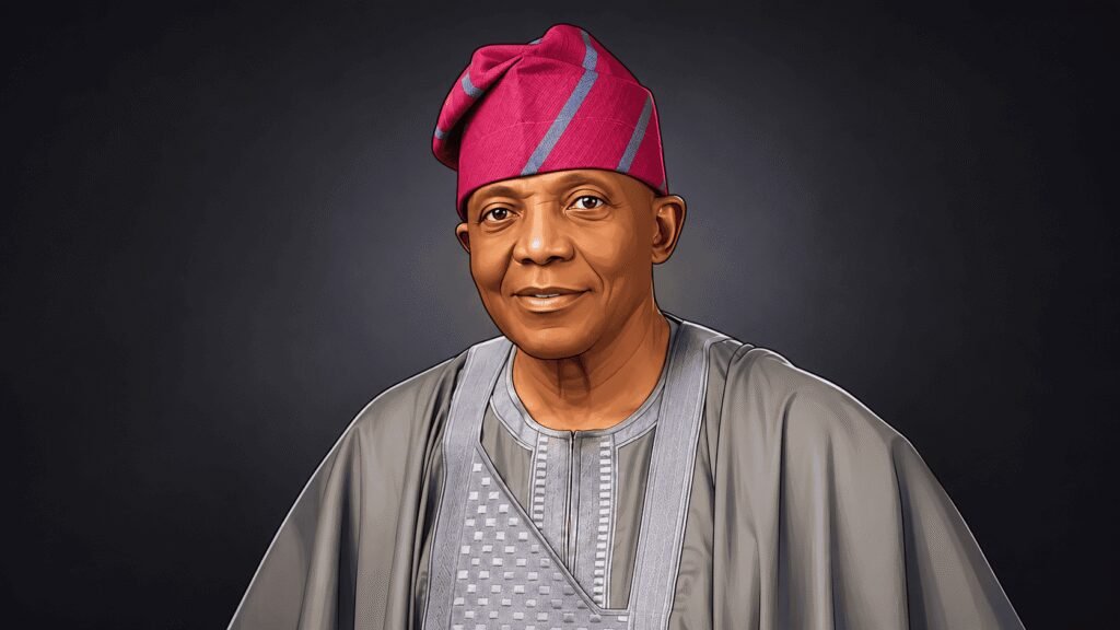 Caricature photo of FCMB Group Chairman Ladi Jadesimi 