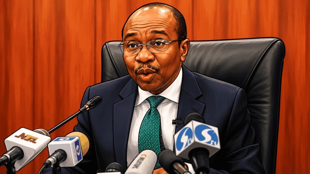 Caricature photo of Godwin Emefiele