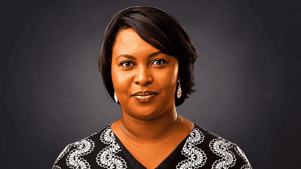 Caricature portrait of Aderemi Saka, Managing Director, Nascon Allied Industries