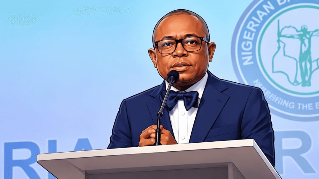 Caricature photo of NBA President Mazi Afam Osigwe 