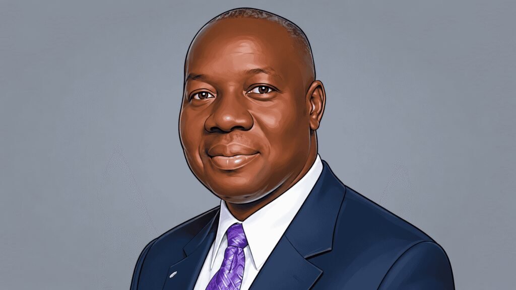 Caricature portrait of Premier Oiwoh, CEO of NIBSS