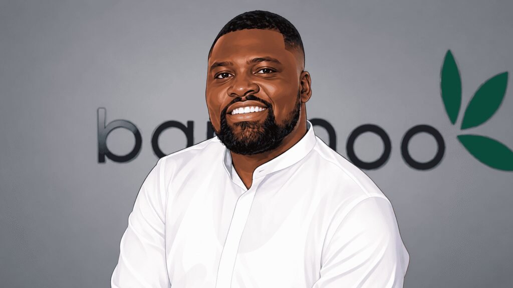 Caricature photo of Richmond Bassey, CEO of Bamboo