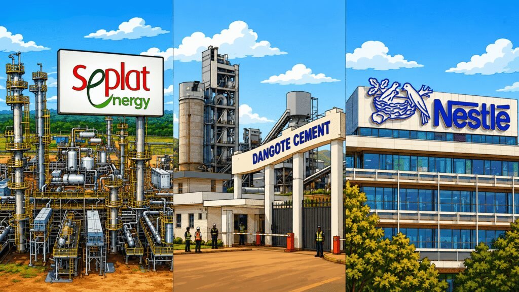 Seplat, Dangote cement & Nestle buildings