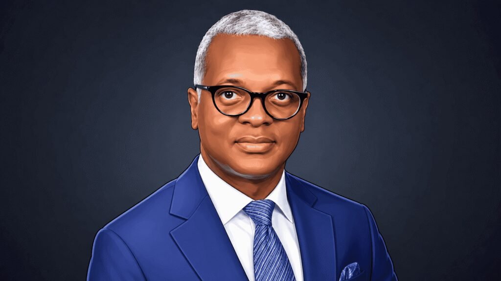 Caricature portrait of UPDC Managing Director Odunayo Ojo