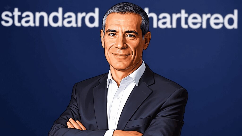 Caricature portrait of Alex Manson, CEO of SC Ventures 