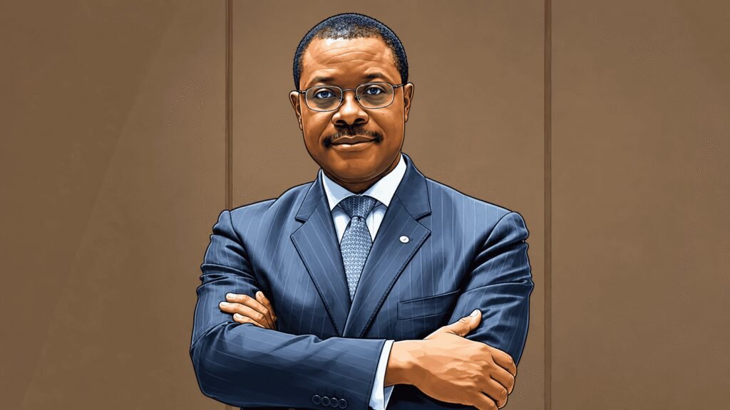 Caricature image of Arnold Ekpe, Chairman Dangote Sugar 