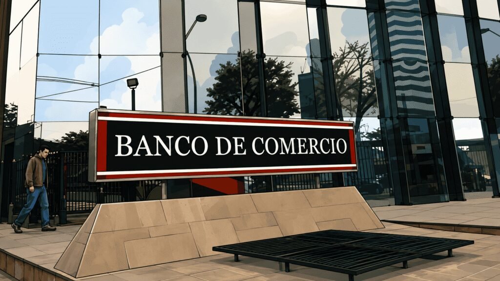 Caricature image of Bancom building