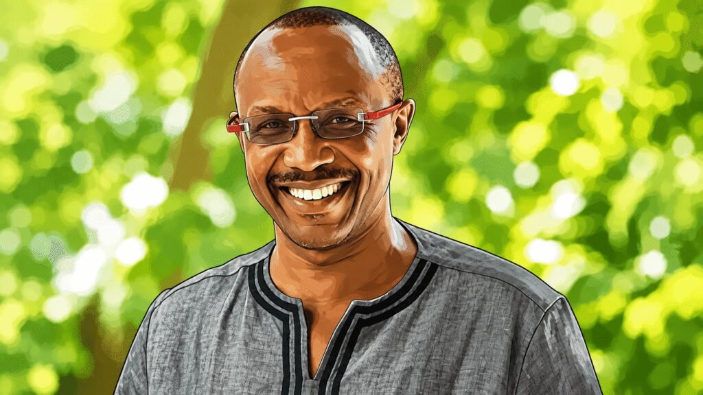 Caricature picture of David Ndii, economic adviser to Kenyan President William Ruto 
