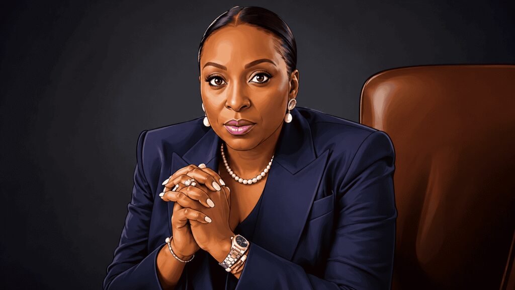 Caricature portrait of Owen Omogiafo, the President and Group CEO of Transcorp 