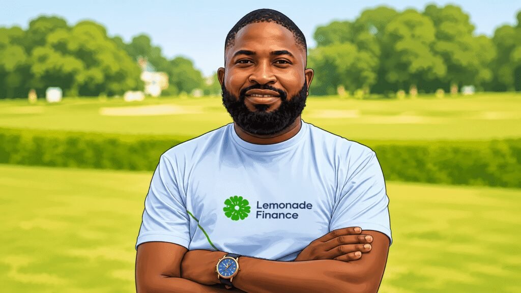 Caricature photo of Ridwan Olalere, co-founder and CEO of LemFi