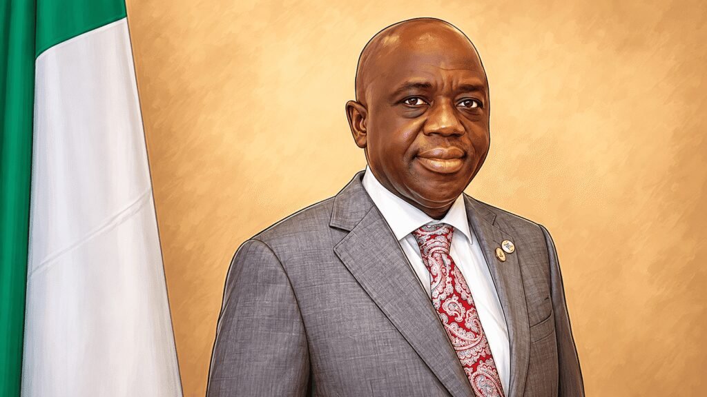 Caricature photo of Shamseldeen Ogunjimi, Accountant-General of the Federation