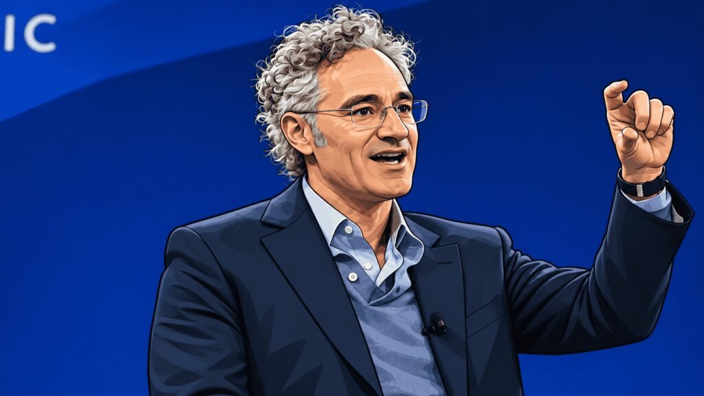 Caricature image of Alex Karp 
