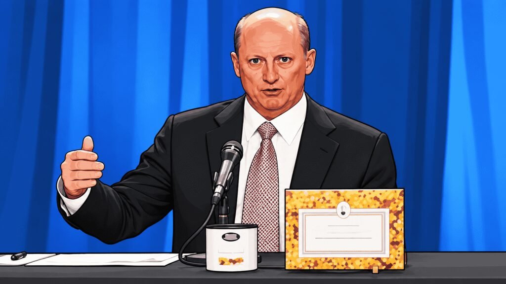 Caricature image of CEO Greg Abel speaking