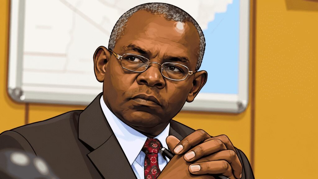 Caricature image of Central Bank of Kenya (CBK) Governor Kamau Thugge 