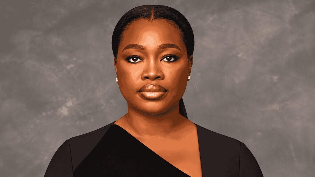 Caricature portrait of Chief Executive Damilola Olokesusi