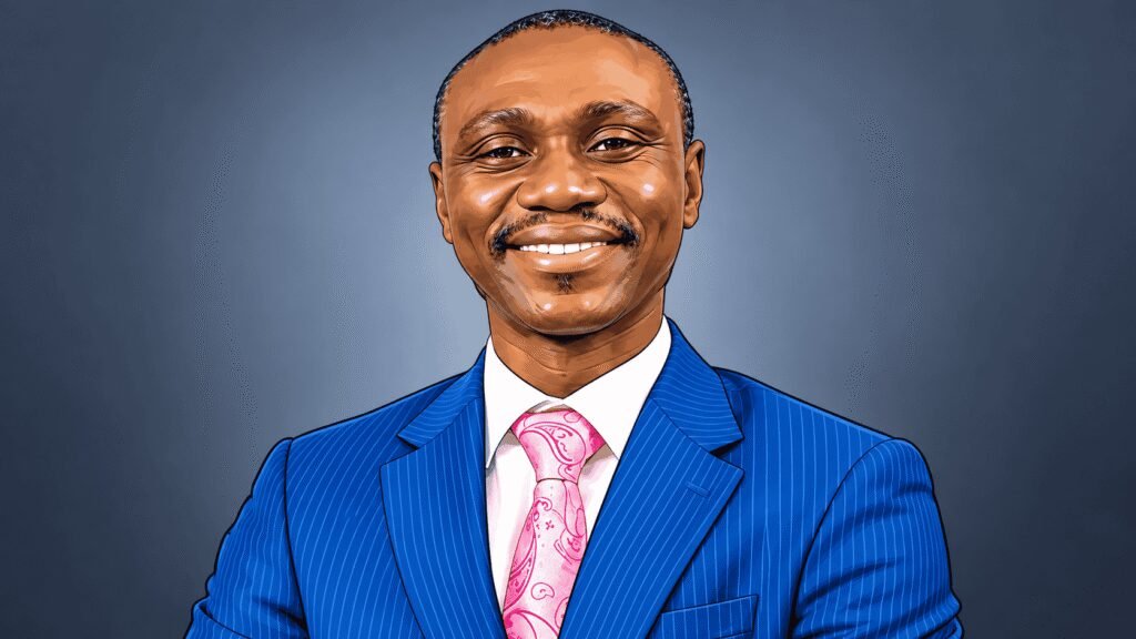 Caricature portrait of Dr. Philip Oti-Mensah