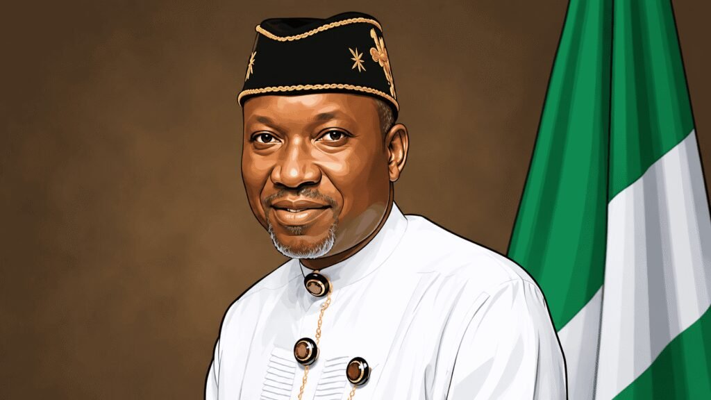 Caricature image of Ekperikpe Ekpo, Minister of State for Petroleum Resources (Gas) 