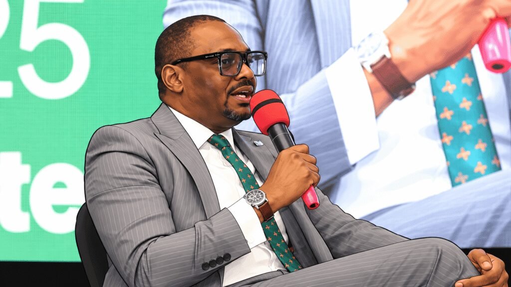 Caricature image of Jude Chiemeka, CEO NGX, speaking