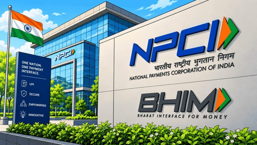 Caricature image of National Payments Corporation of India (NPCI)