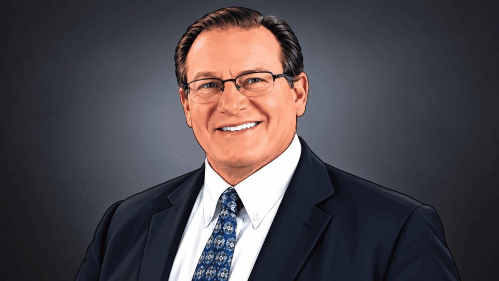 Caricature portrait of Paul Meeks 