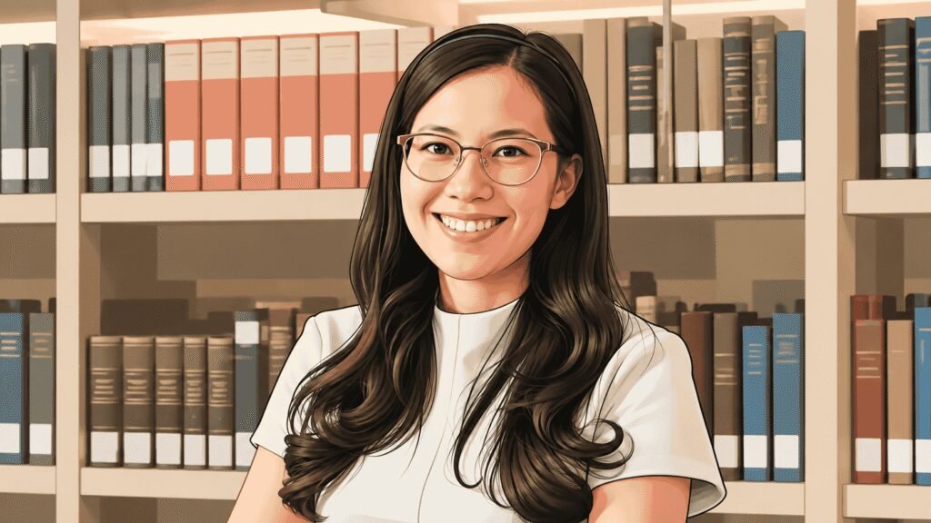 Caricature portrait of Prof. Kerstin Vokinger