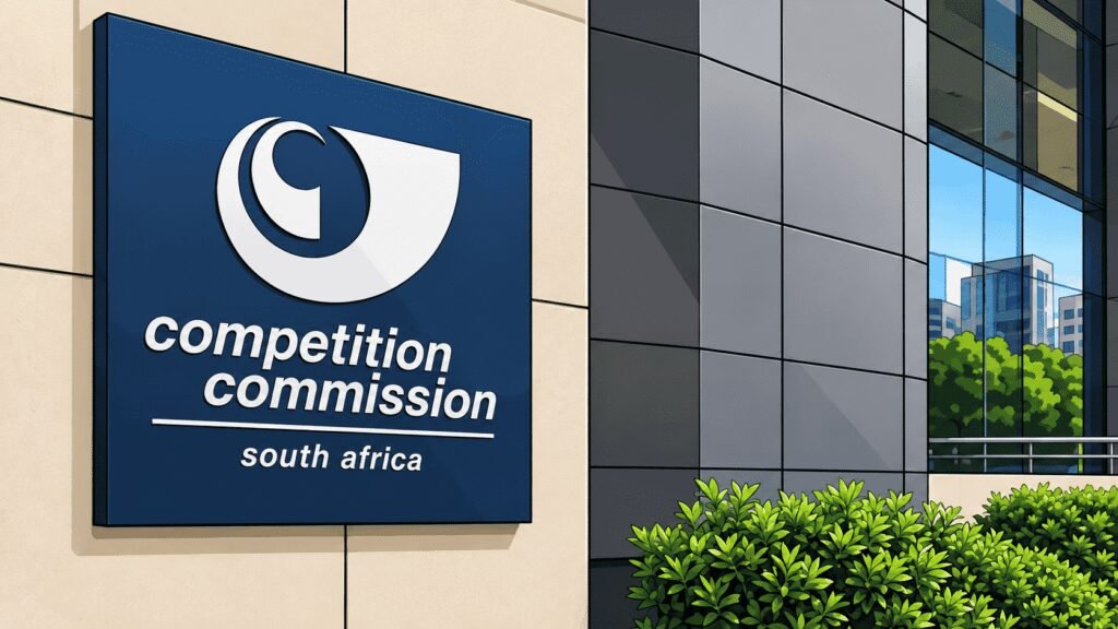 Caricature image of Competition Commission Building Facade
