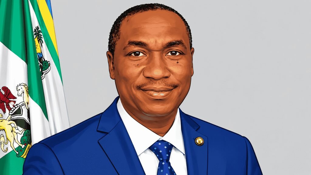 Caricature portrait of Deputy Governor Kadri Obafemi Hamzat