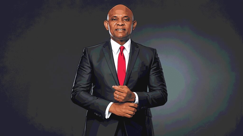 Caricature image of Elumelu 