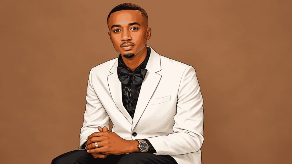 Caricature image of Emmanuel Lawrence Oloche 