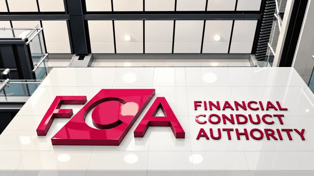 Caricature image of FCA Financial Conduct Authority Lobby