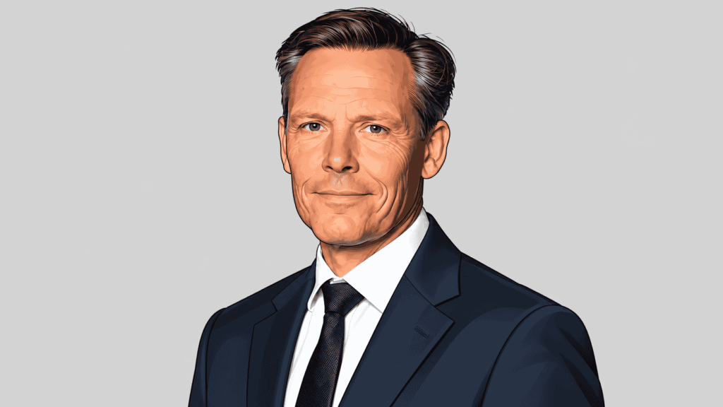 Caricature portrait of Frank Keurhorst 