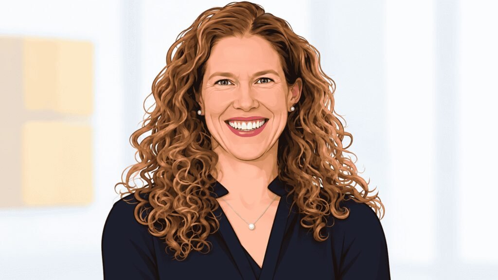 Caricature portrait of Juliette Cubanski