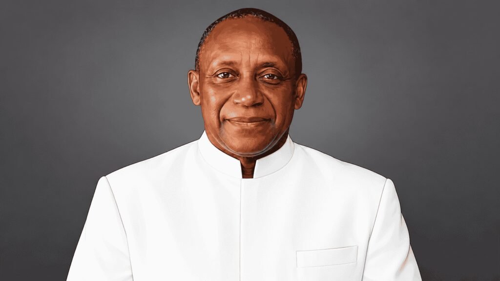 Caricature portrait of Kandeh Kolleh Yumkella 
