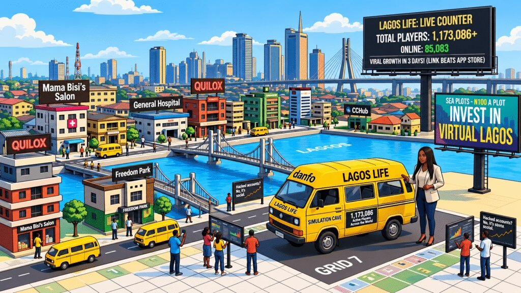 Caricature image of Lagos Life Game